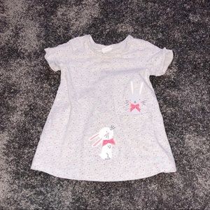 Bunny polka dot shirt